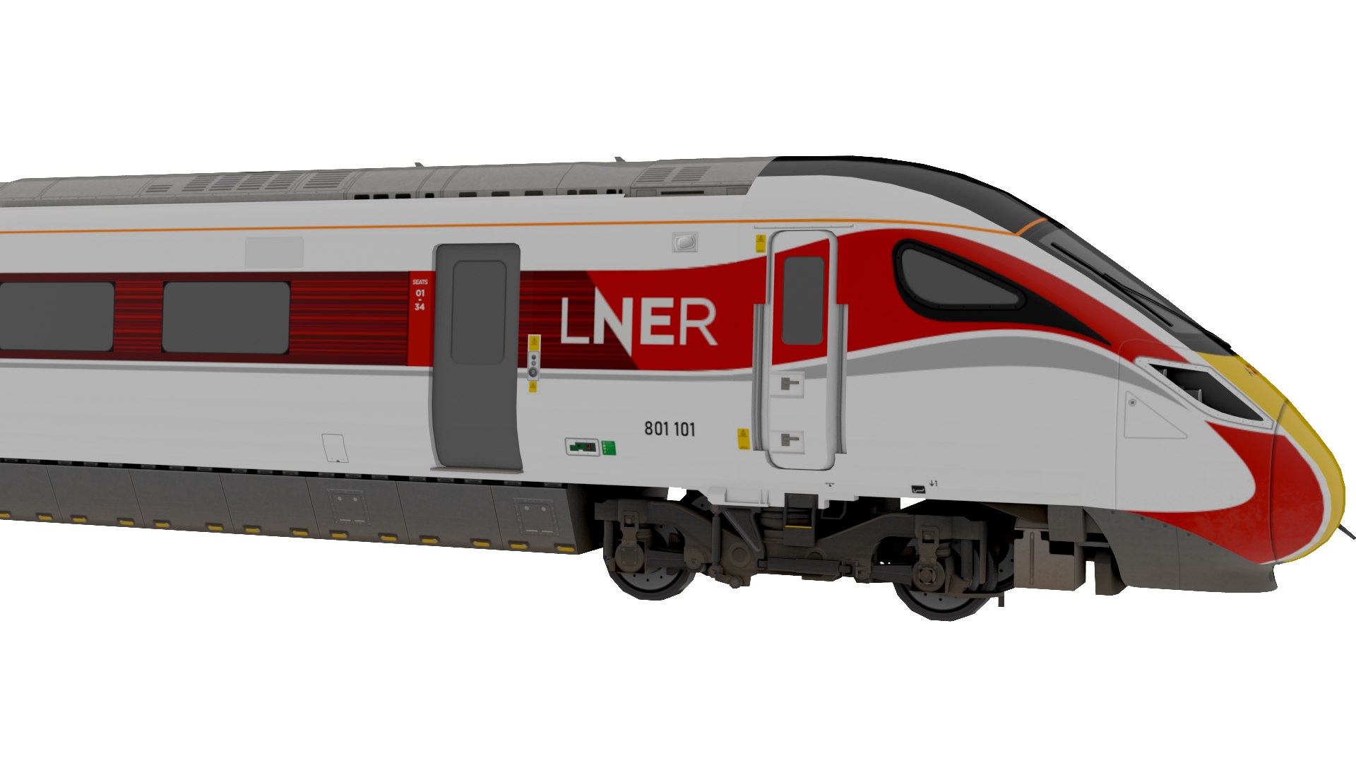 3D Model Fast Train - TurboSquid 2377483