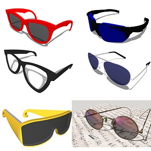 Glasses Collection -A2 3D model