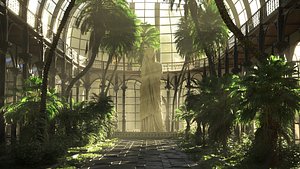 Greenhouse Plants  Victorian Orangery 3D model