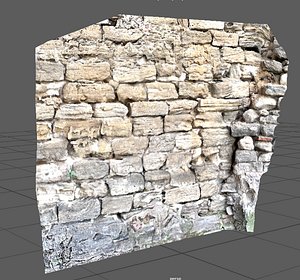 Ancient broken wall of castle