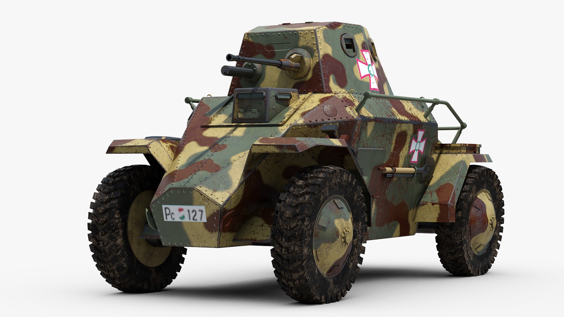 Csaba 39M Panzerwagen 3D-Modell - TurboSquid 1505244