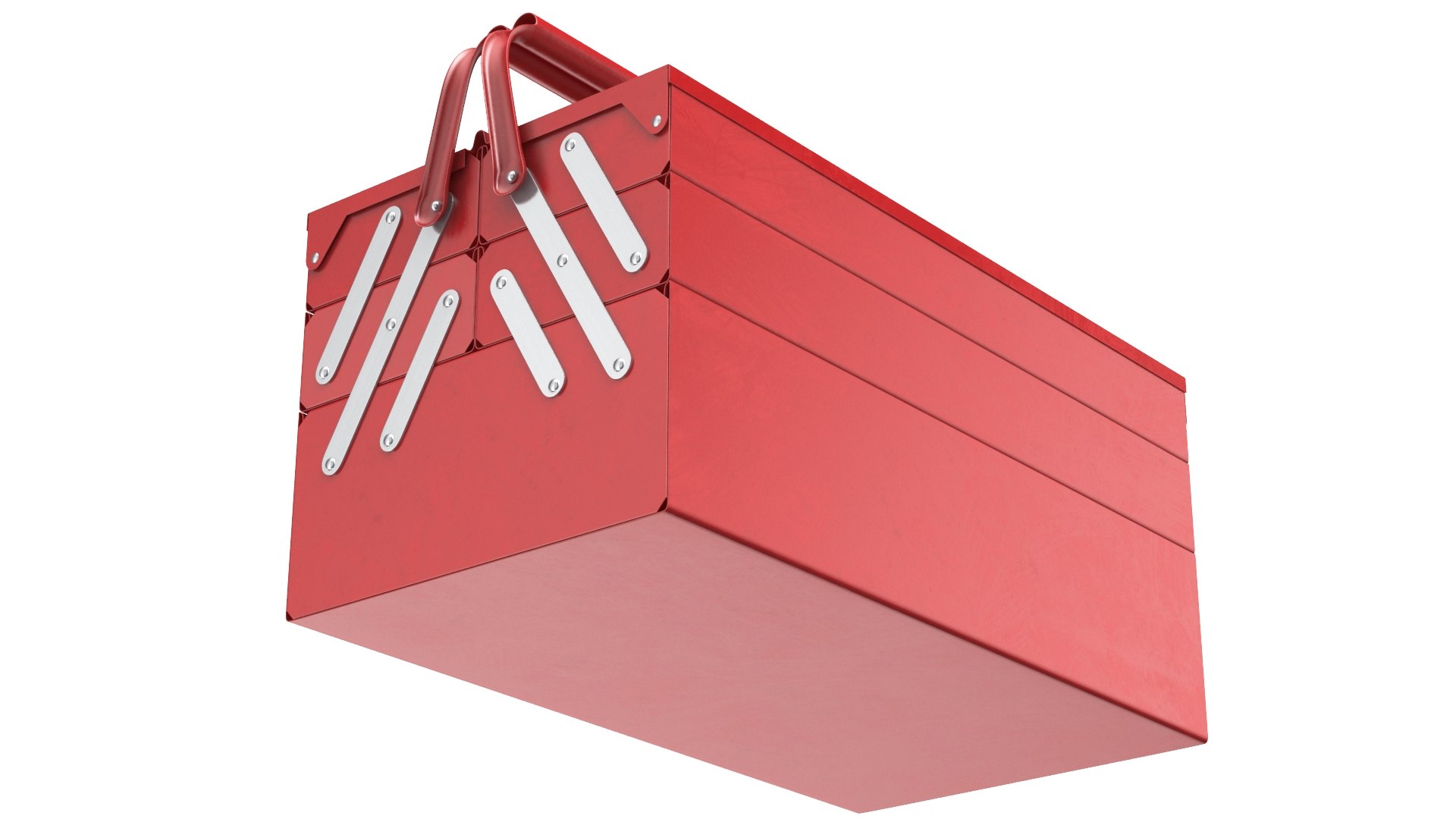 3D Detailed Red Toolbox Model - TurboSquid 2147542