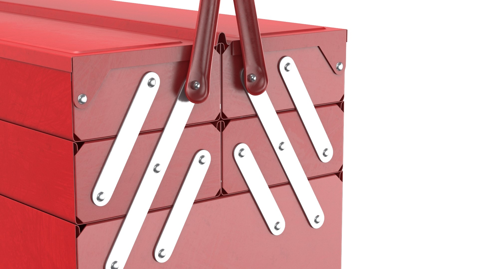 3D Detailed Red Toolbox Model - TurboSquid 2147542