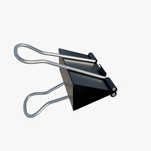 3D Realistic Binder Clip model