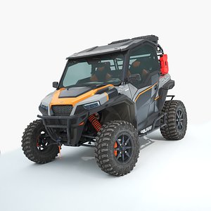 3D Polaris General Orange 2 model