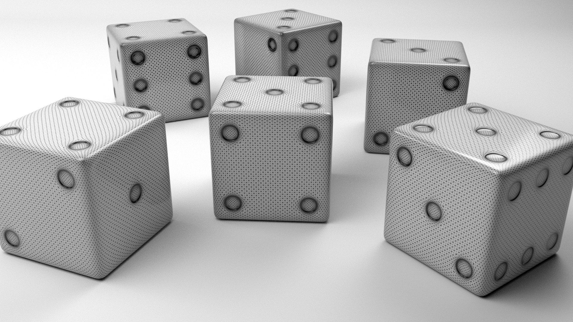 Metallic Dice - Golden Silver And Bronze 3D Model - TurboSquid 2143476