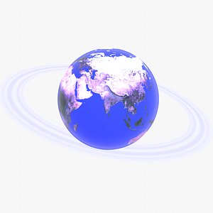 Animated Alien planet Earth