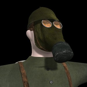 3d model ww1 german soldier