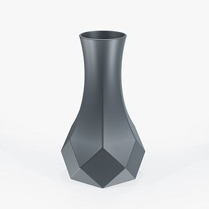 Geometric Flower Vase 3D