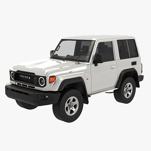 3D Toyota Land Cruiser GDJ71 2026 - Short Wheelbase PBR Low Res model