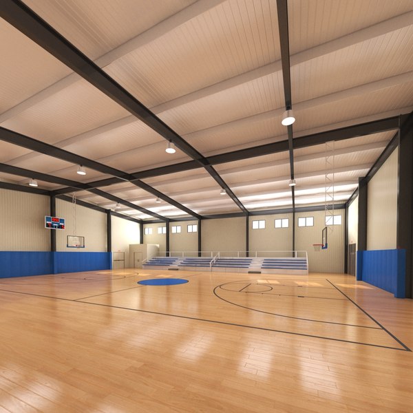 3D model basketball court