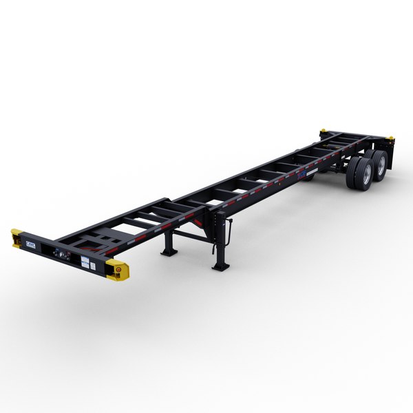 CIE 40 Gooseneck Tandem Chassis 3D model - TurboSquid 1748164