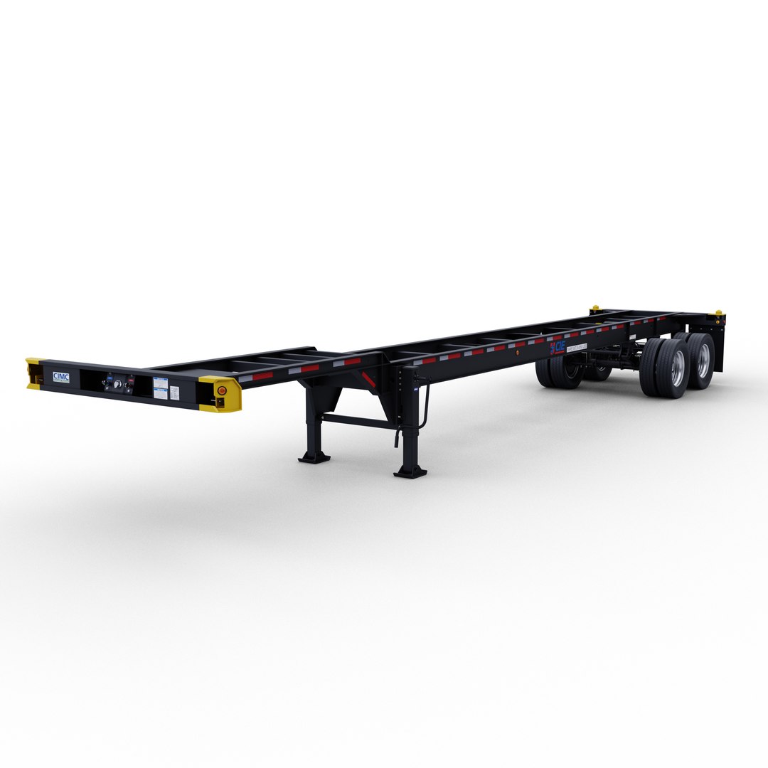 CIE 40 Gooseneck Tandem Chassis 3D Model - TurboSquid 1748164