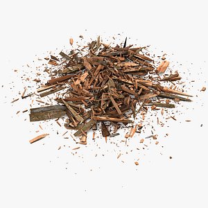 wood debris 3d model