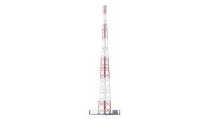 3D model tower buildings telecommunication