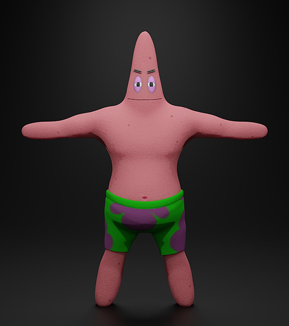 Patrick Star 3D Model - TurboSquid 1600809