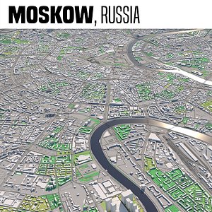 city moscow russia 3D model