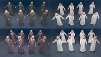 Man static arabic 4 x different models 32 poses