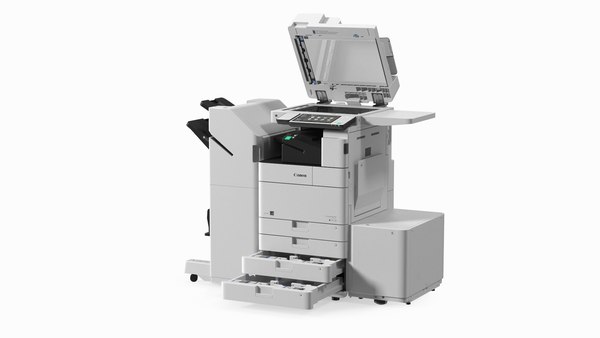 modelo 3d MFP Canon ImageRUNNER ADVANCE 4551i II Escáner y bandejas ...