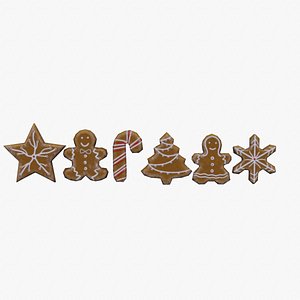 3D cookies stylized