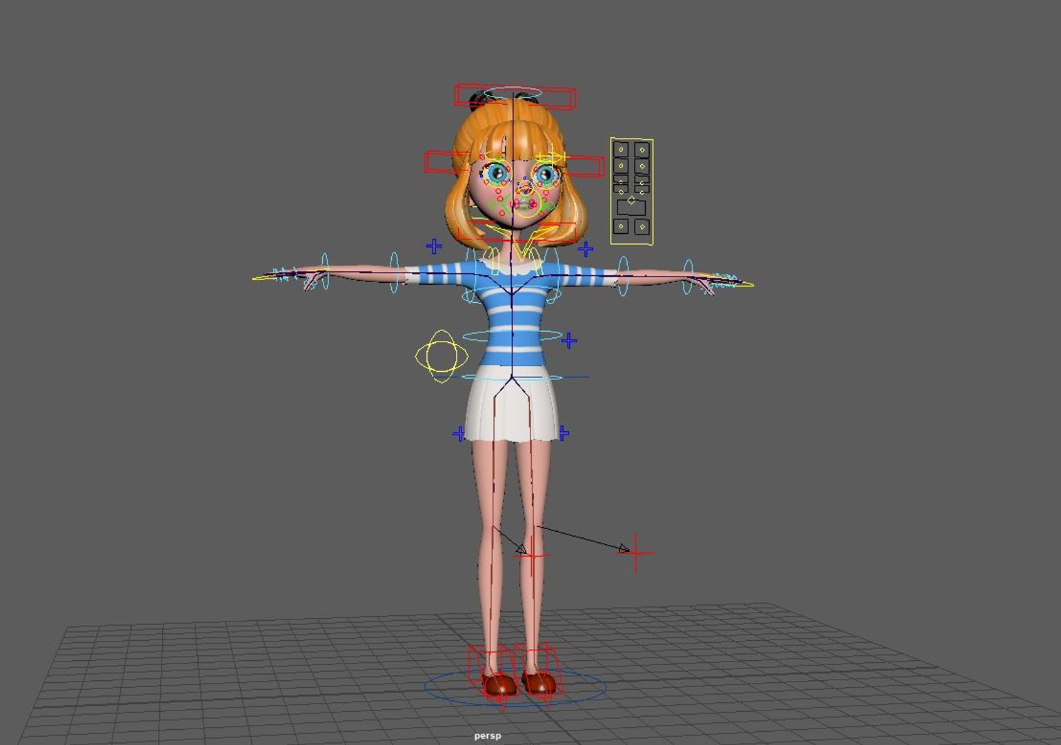 3D celina cartoon girl model - TurboSquid 1337710