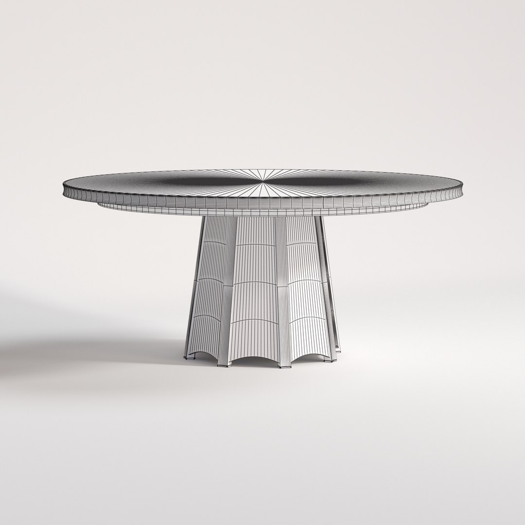 baker encircle dining table 3d max