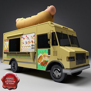 hot dog truck 3d 3ds