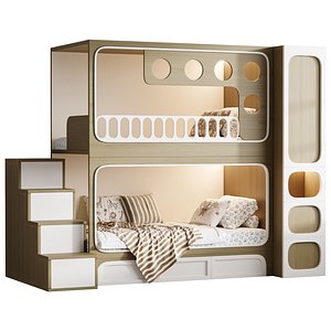 3D model Bunk bed for kids 09
