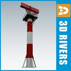 Airport radar 02 by 3DRivers