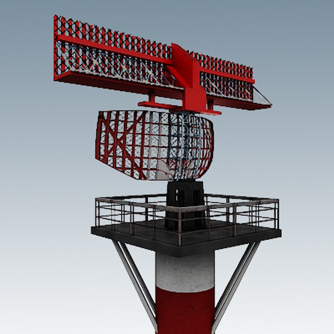 3d Airport Radar Model