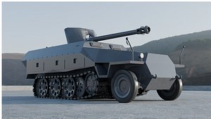 3D model sdkfz 251 ausf D