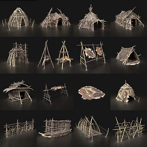 Orc Camp Primal Men Hunter Ancient Huts Builder Pack AAA NEXTGEN