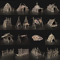 Orc Camp Primal Men Hunter Ancient Huts Builder Pack AAA NEXTGEN