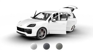 Porsche Cayenne Turbo E-Hybrid 2025 HQ 3d model 3D model