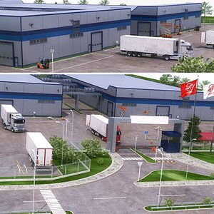 3D factory realistic