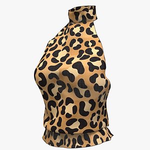 Halter Crop TankTop 3D model