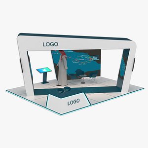 Exhibition booth 3D model