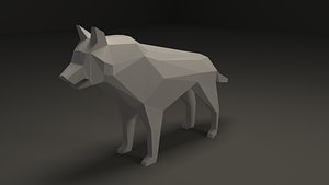 3D wolf wildlife animal