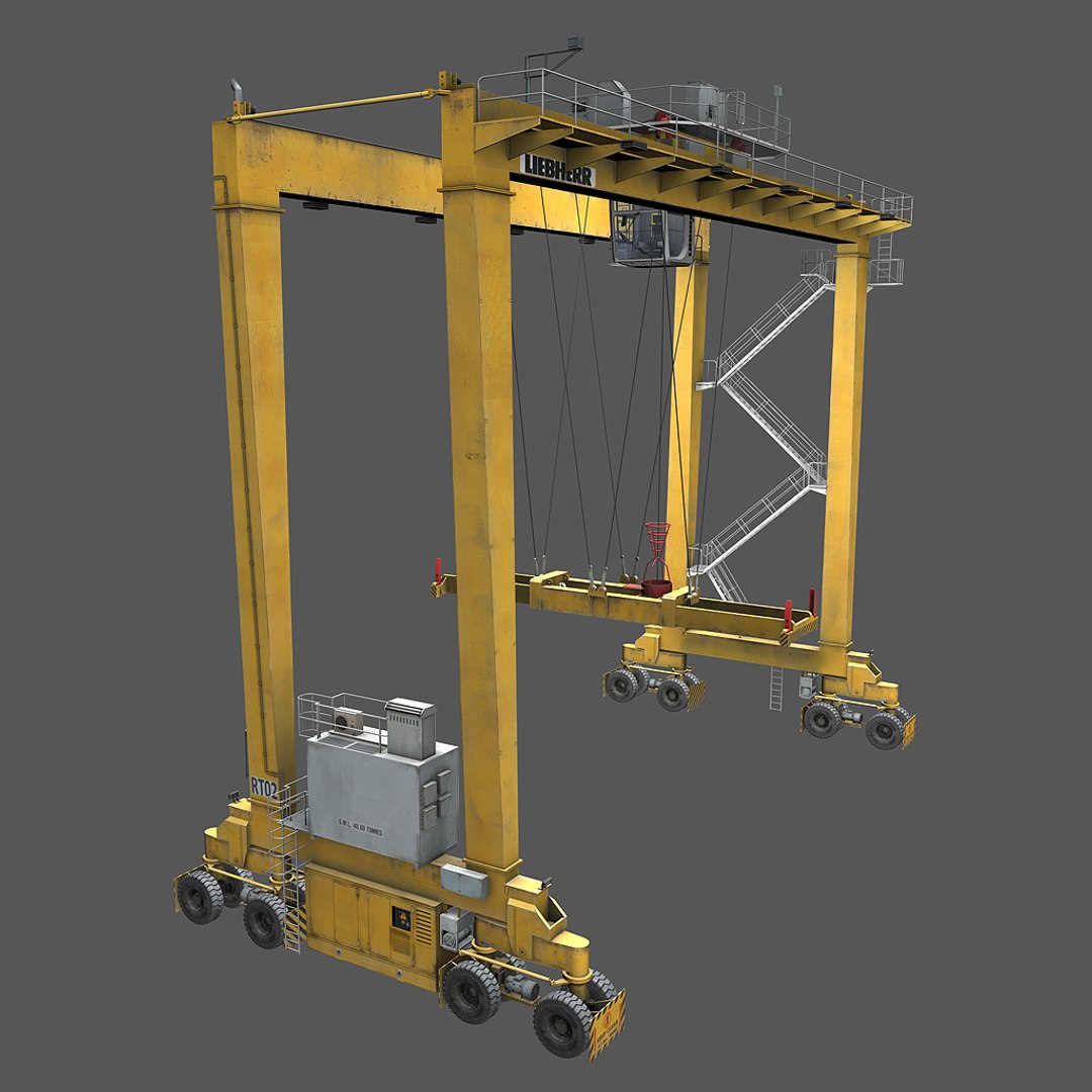 3D Real Time Gantry Crane - TurboSquid 1172803