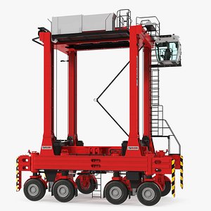 Hybrid Straddle Carrier Kalmar New 3D Model