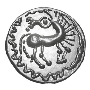 old celtic coin 3D