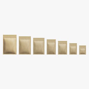 3D Paper Packaging Set 04 model