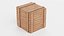 3D wooden crate contains model