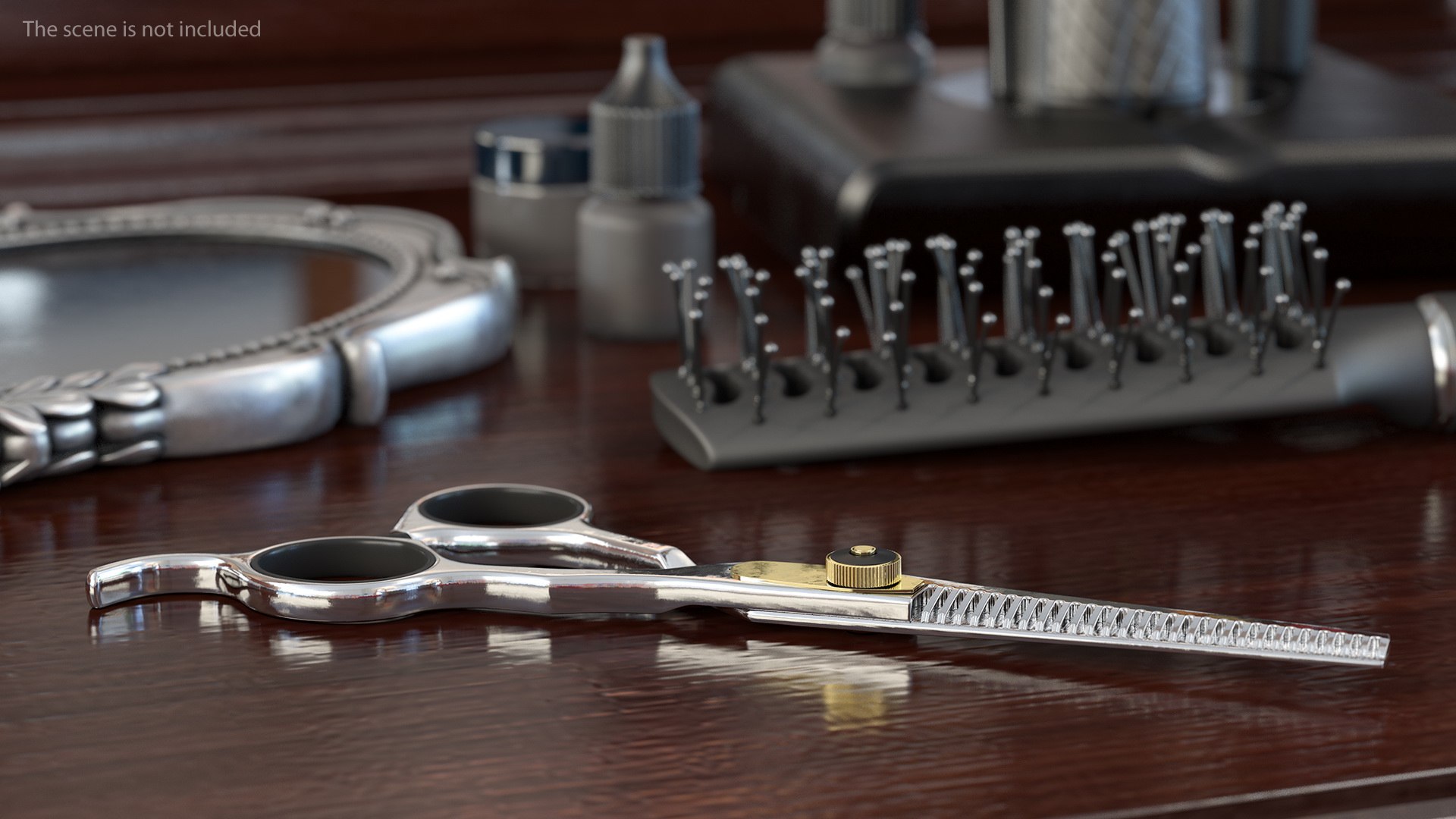 Barber Thinning Shears 3D model preview