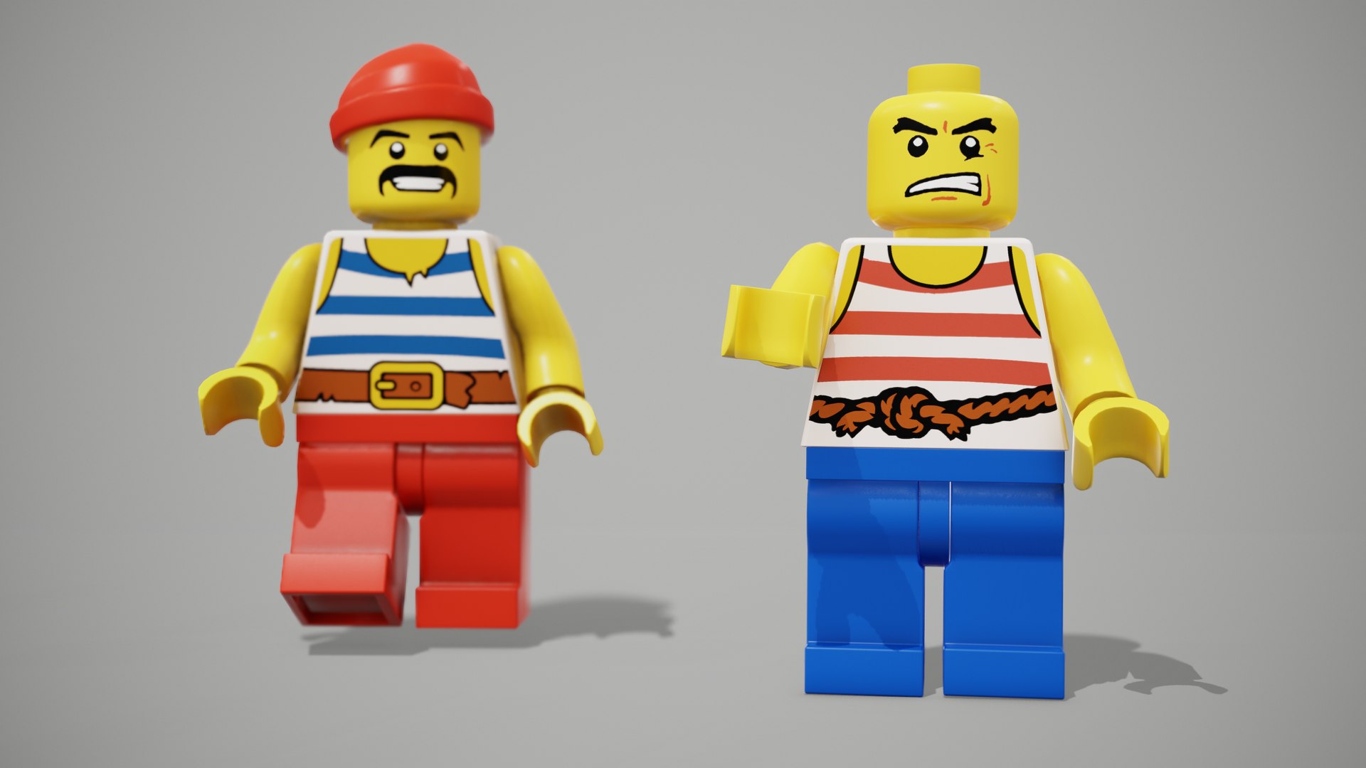 LEGO Minifigure 3D model + PBR Textures