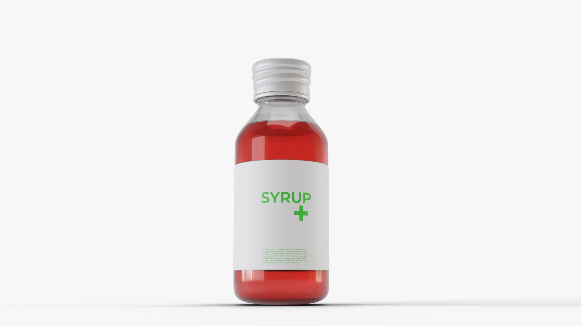 3D Model Syrup Bottle - TurboSquid 1652254