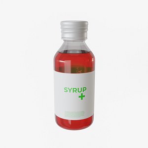 3D model syrup bottle