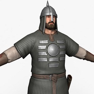 medieval warrior 3D model