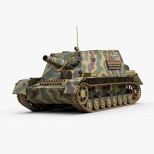 ww2 german sturmpanzer 3D model
