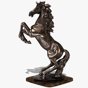 3ds horse statuette